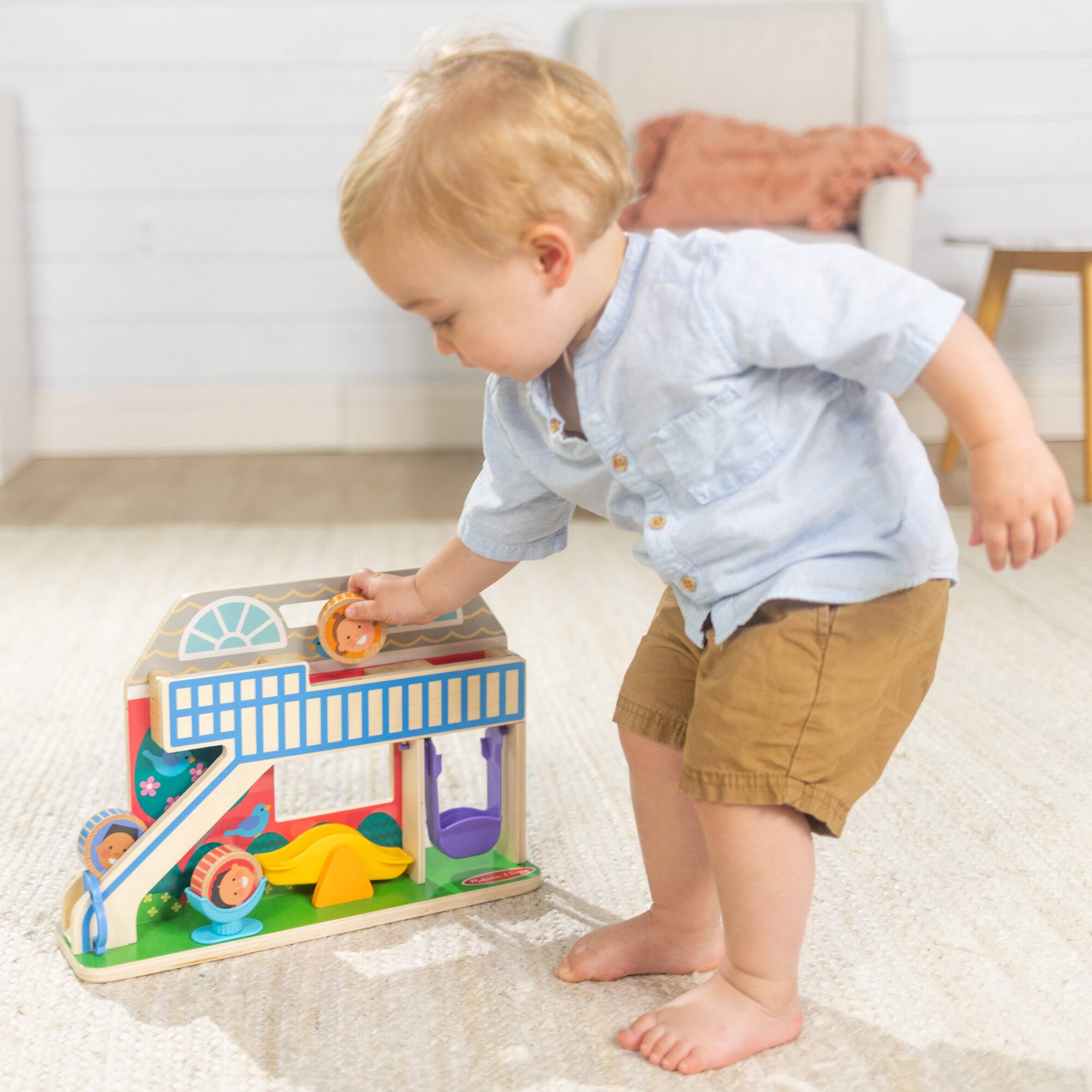 Melissa & Doug® GO TOTs™ Wooden Schoolyard Tumble Play Set